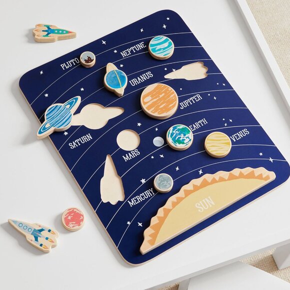 Pottery Barn Solar System Wooden Puzzle - Picture 1 of 1